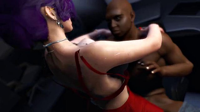 3D BBW Asian milf naked her huge boobs got her wet pussy fucked so hard
