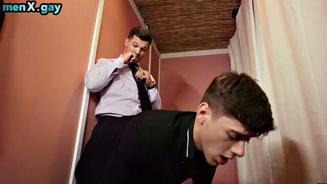Gay groom-to-be fucks skinny asshole until cumshot