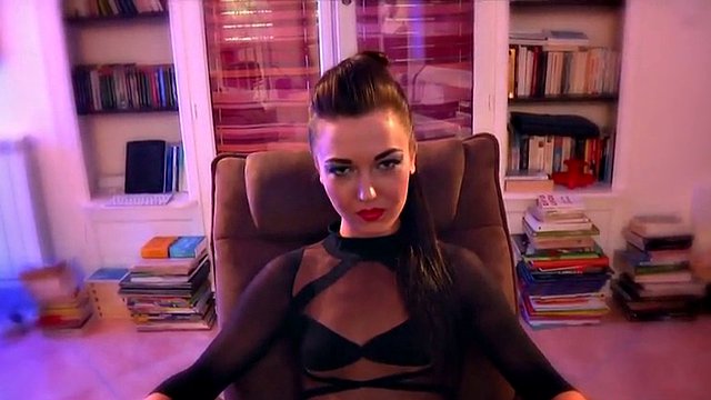 Perverted French babe gives you masturbation instructions