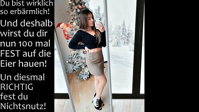 Bibi is your mistress and you are her slave Femdom JOI CBT