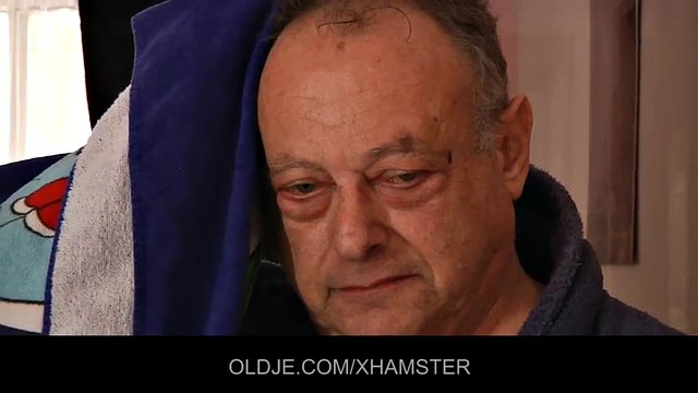 Saggy old grandfather plowing two beautiful teen girls