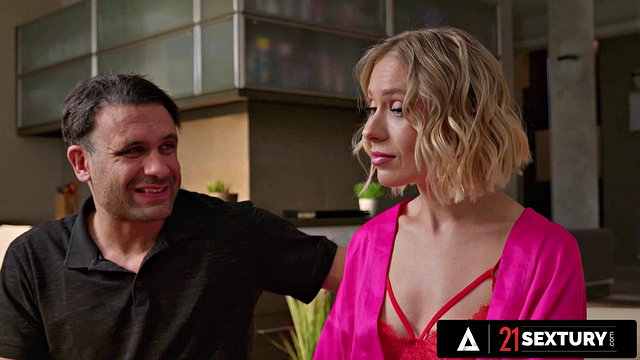Angelika Grays Lured by Neighbors for Double-Penetration Threesome