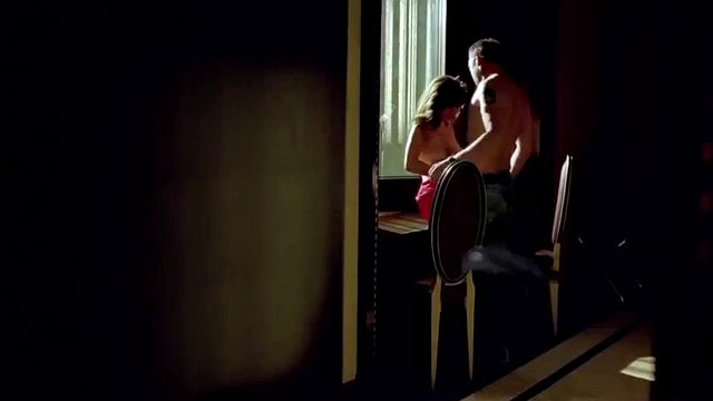 Beautiful brunette naked in the movie scenes