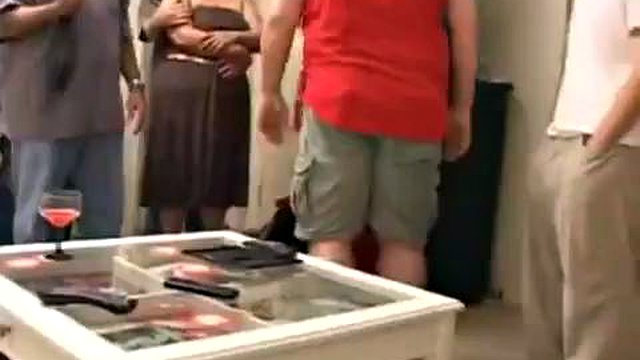 Wife cheats husband at party with friends while he is away hot ass: Blowjob, Amateur & Milf Porn