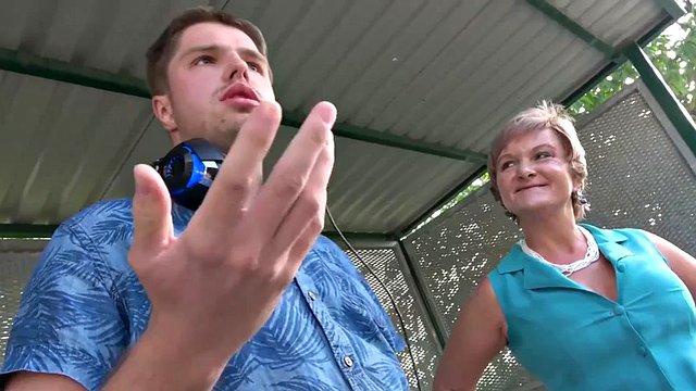Hairy Grandma Picks Up Shy Virgin Boy in the MatureVan