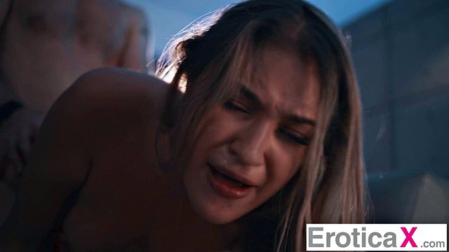 Brunette Ali Gazelle Seduces Her Man with Blowjob