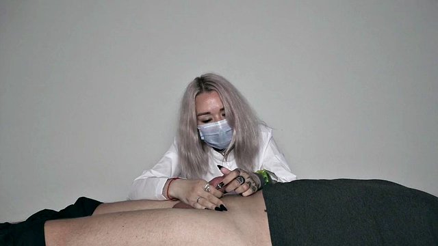 medical examination of a flaccid penis