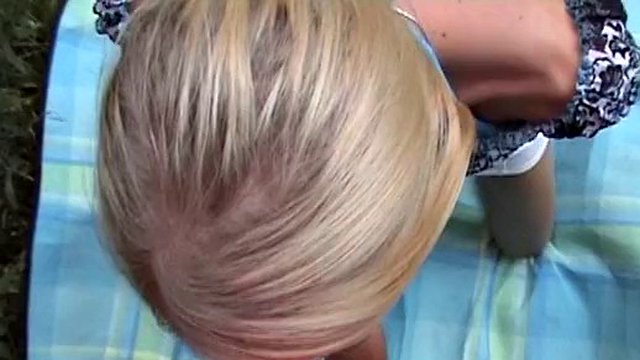 Amateur cream pie at a picnic