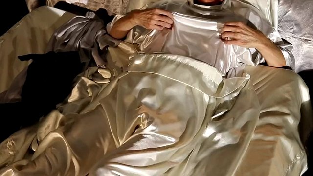 Masturbating in Satin Sheets