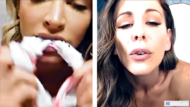 Cherie DeVille et Emma Hix dans une masturbation lesbienne par webcam