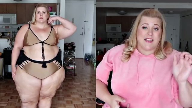 BBW in swimsuit