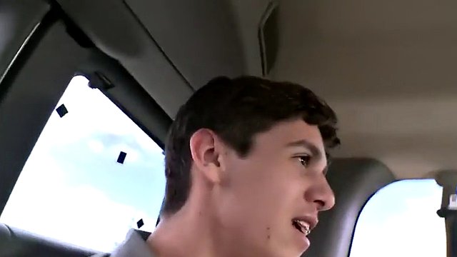 Str8 picked up 21 year old fucked and jizzed by gay twink in van