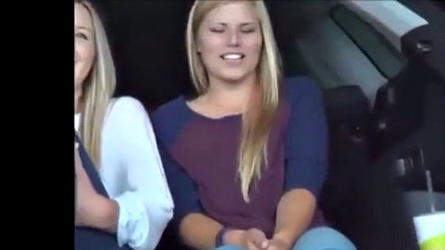feet licking in the car...