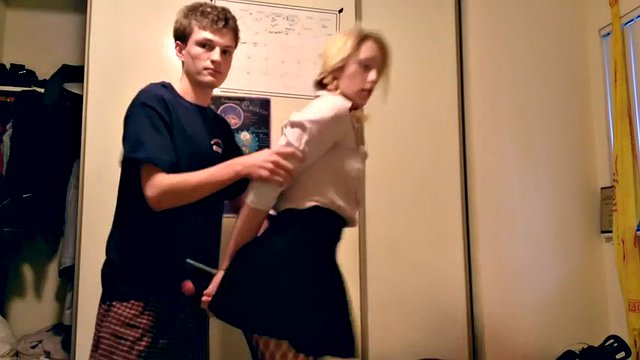 Amateur blonde gets fucked by very sexy stockings