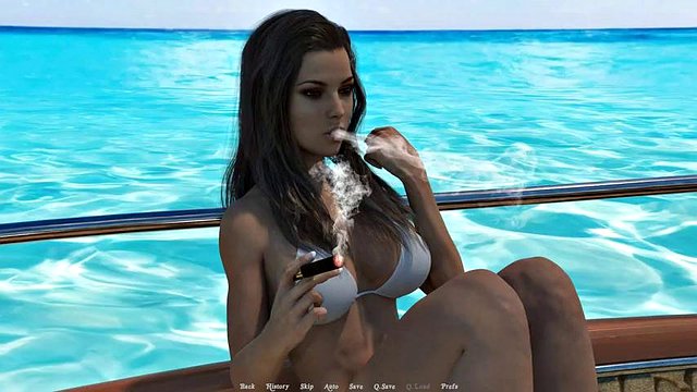 Lured a bitch to the beach and fucked a fit porn actress on the beach
