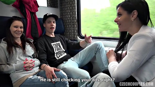 Two czech teen gets plowed on the way home