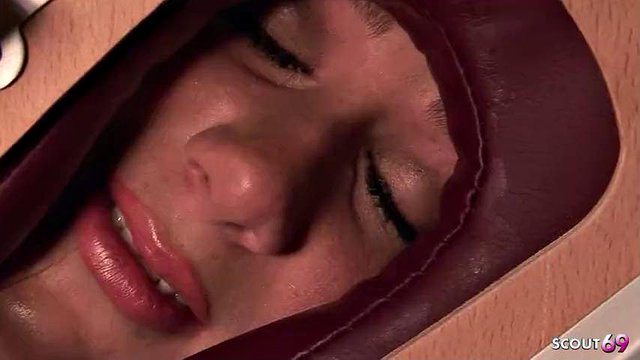 Frustrated Wife with big natural Bouncing Boobs seduce to Cheating Fuck by muscled Boy at Massage