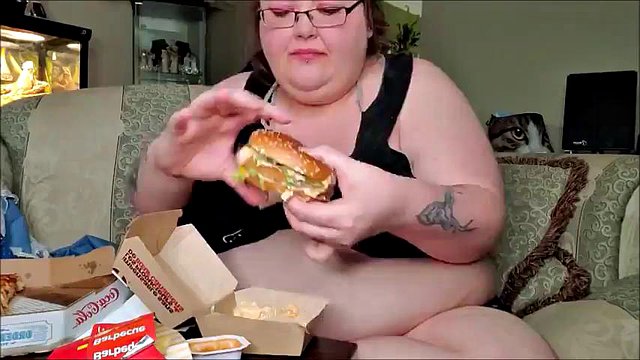 Ssbbw massive stuffing session: Big Ass, Solo & Big Belly Porn