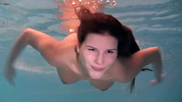 Erotic underwater show of Natalia