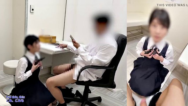 First anal sex in the nurse's room. want to insert the teacher's dicks. Creampie into the cute student's anus (#297)