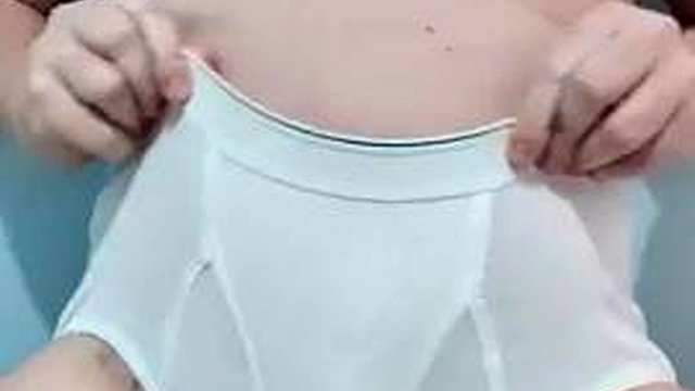 Teasing and jerking off in my sexy vintage Fruit of the Loom tighty whities (with audio)