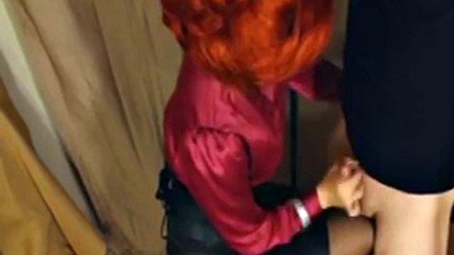 Mistress milks her slave (sex slave)