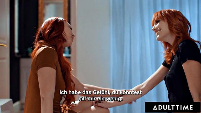 ADULT TIME - Aidra Fox Seduces Bestie Kenna James For ROMANTIC LESBIAN FUCK! GERMAN SUBTITLES: Porn