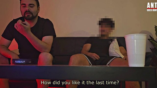 Primeiro teste de sucção de pau do amigo peludo turco heterossexual de AntoGoesHunting com mútuo