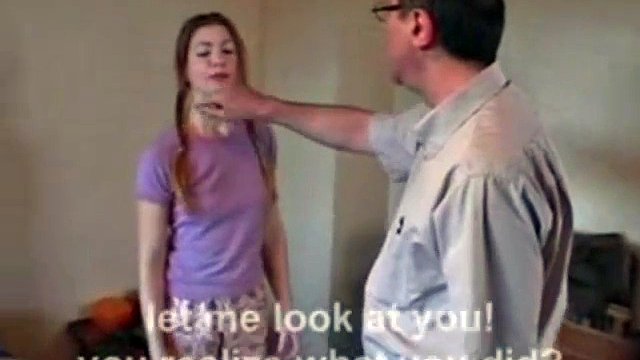 Stepdad & Friend Spank Pretty Daughter