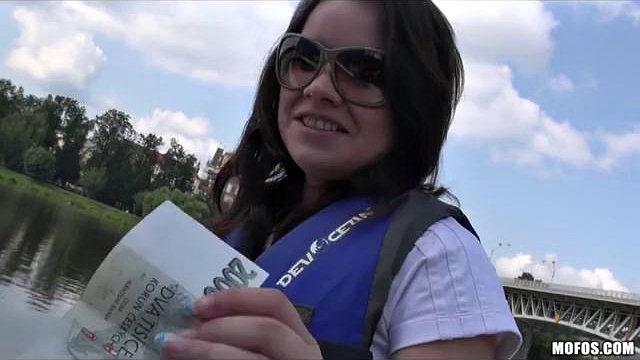Beautiful Czech amateur is paid cash to cheat on her BF in public by MOFOS: Porn