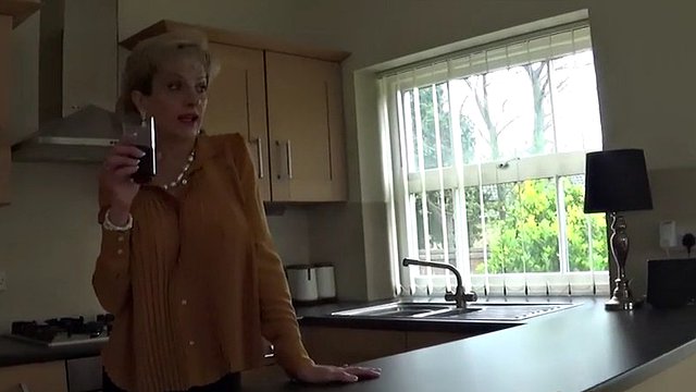 Upskirt flashing from the english milf