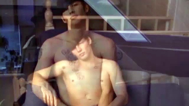 Cocky skater Stephan strips naked and shows some porn, while oiling himself up and playing with his dick. After long, slow strokes, Stephan grabs his skateboard and unloads his cum on her.