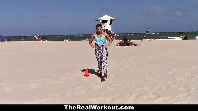 fitness trainer poking hard toys in the ass chicks