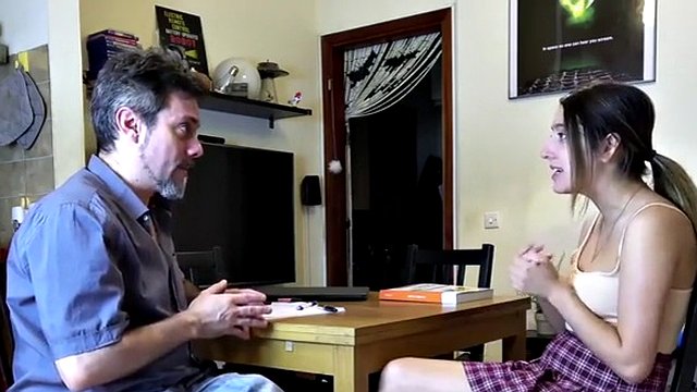 CFNM amateur teen facial sucks teacher's cock 4 best lesson